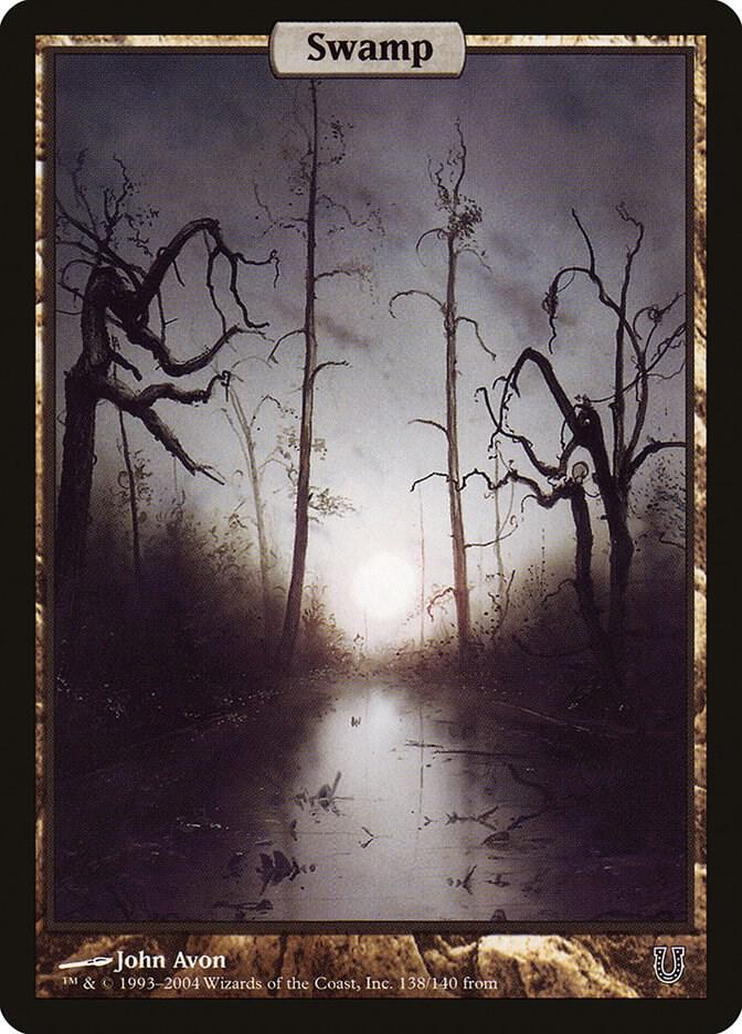 Swamp - Full Art 138 card from Unhinged