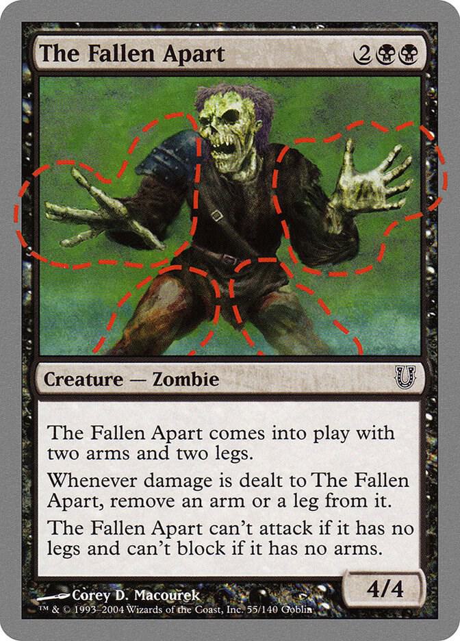 The Fallen Apart 55 card from Unhinged