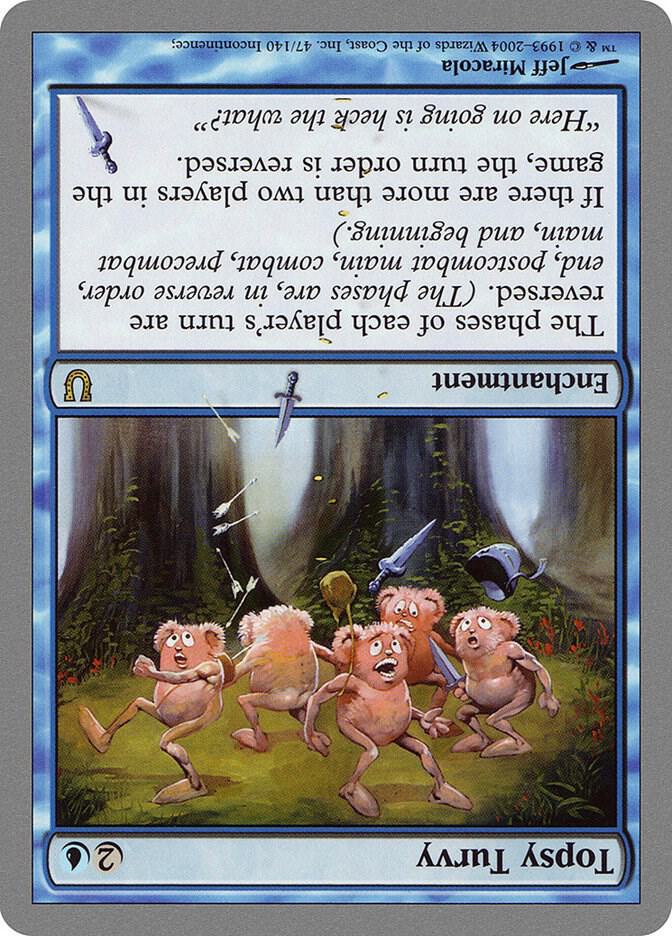 Topsy Turvy 47 card from Unhinged