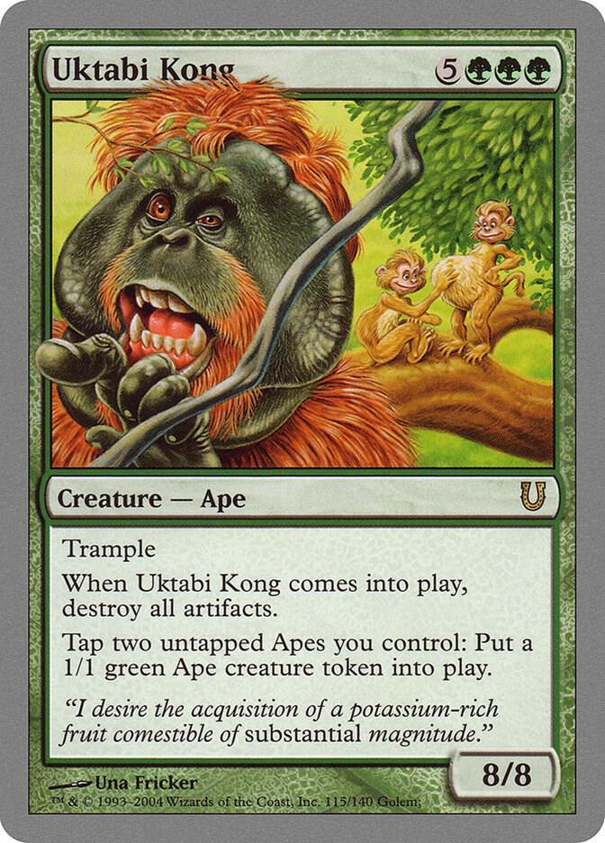 Uktabi Kong 115 card from Unhinged