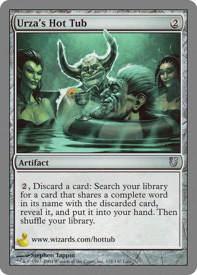 Urza's Hot Tub 131 card from Unhinged