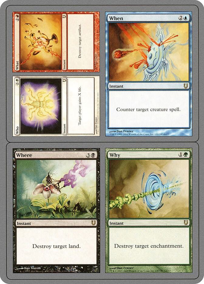 Who // What // When // Where // Why 120 card from Unhinged