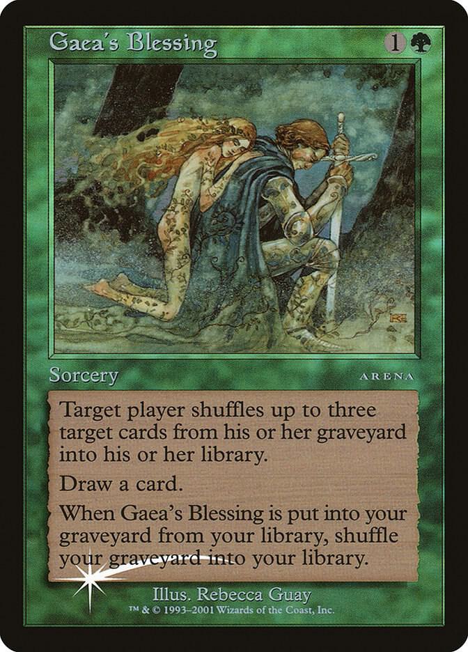Gaea's Blessing card from Arena Promos