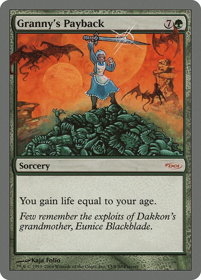 Granny's Payback 13 card from Arena Promos