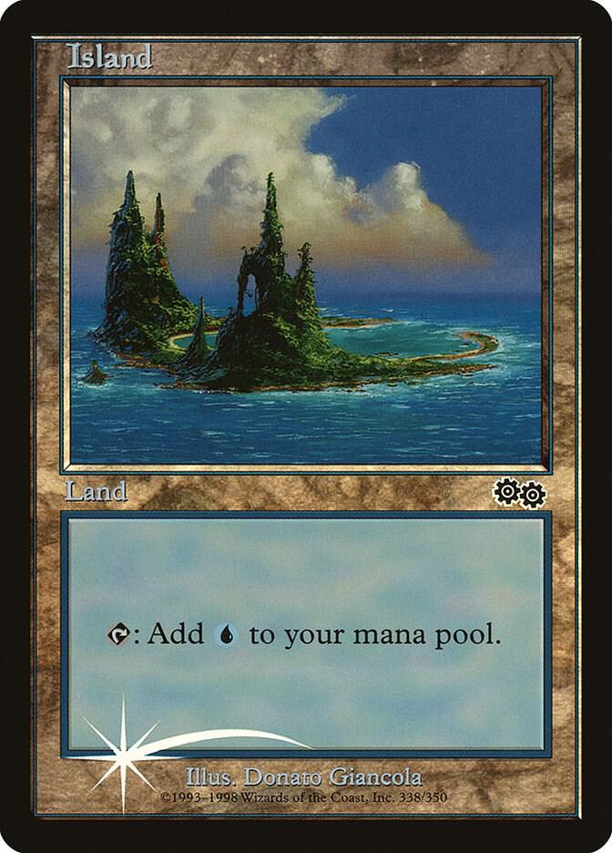 Island (1999) 338 card from Arena Promos