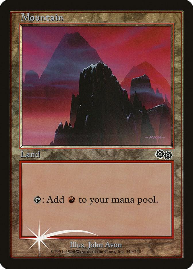 Mountain (1999) card from Arena Promos