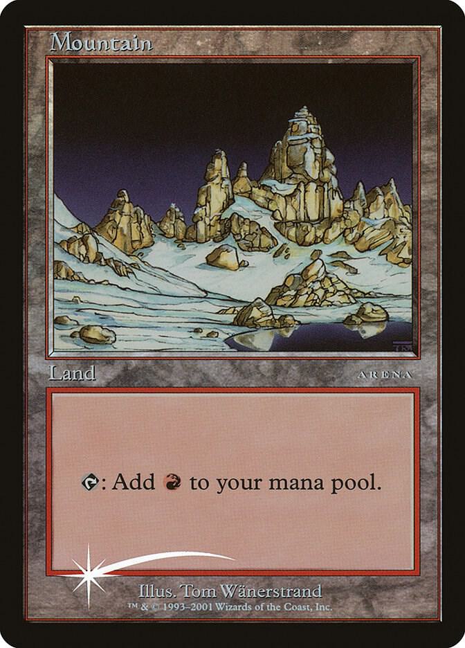Mountain (2001) card from Arena Promos
