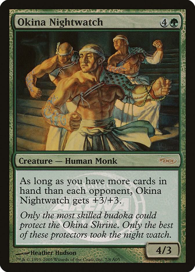 Okina Nightwatch 7 card from Arena Promos