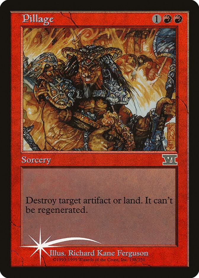 Pillage 198 card from Arena Promos