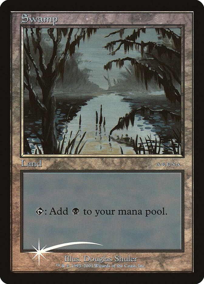 Swamp (2001) card from Arena Promos