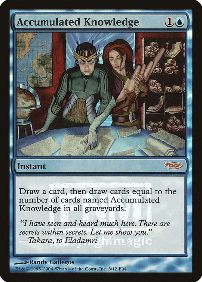 Accumulated Knowledge 8 card from FNM Promos