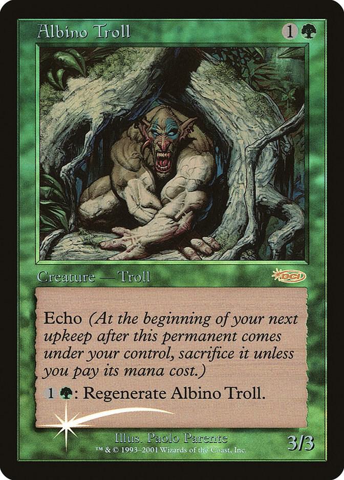 Albino Troll card from FNM Promos