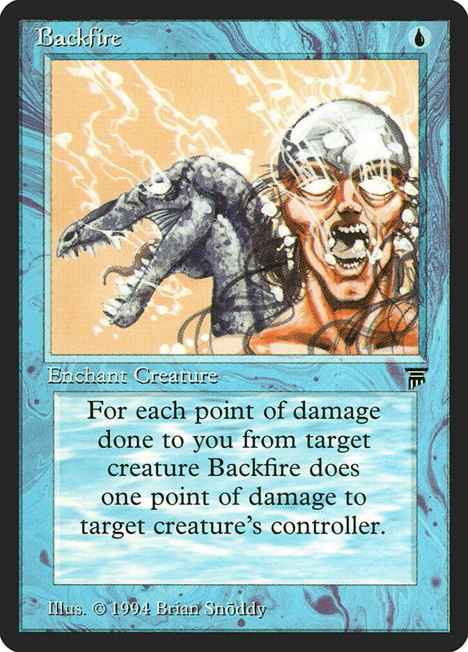 Backfire card from Legends