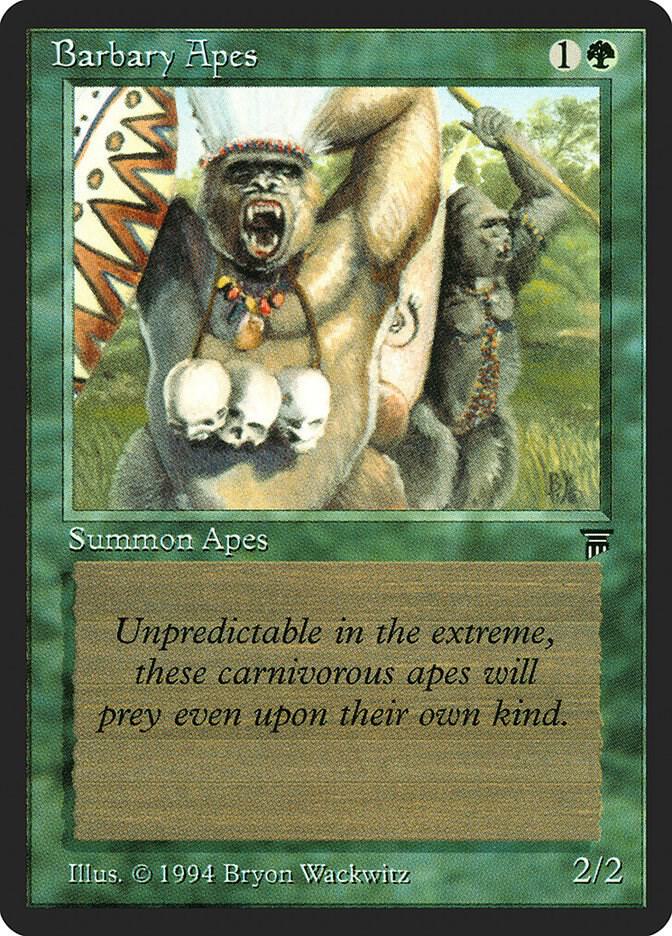 Barbary Apes card from Legends