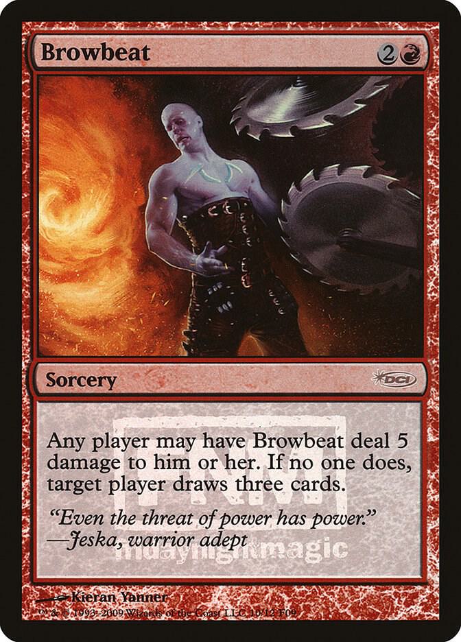 Browbeat 10 card from FNM Promos
