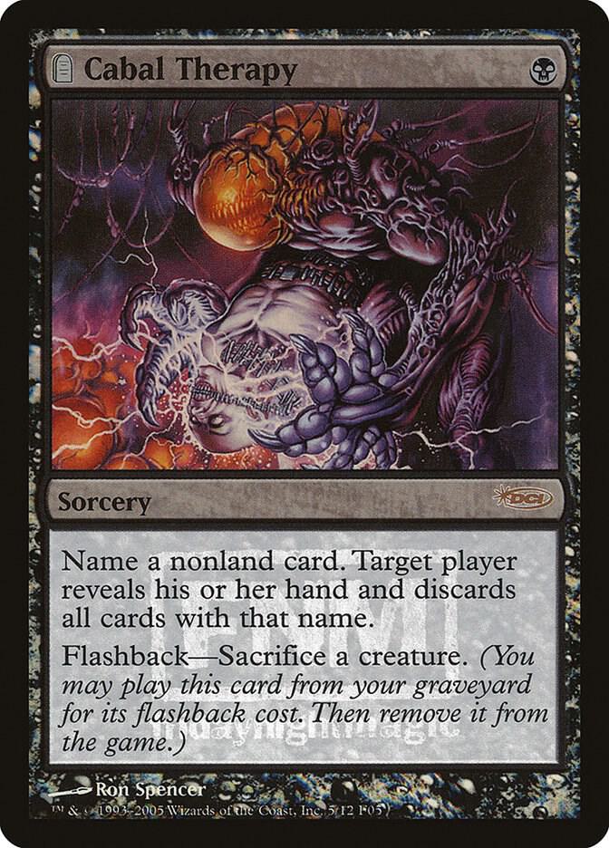 Cabal Therapy 5 card from FNM Promos