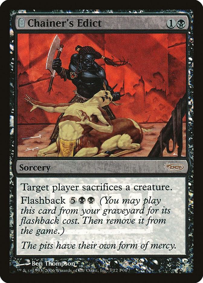 Chainer's Edict 7 card from FNM Promos
