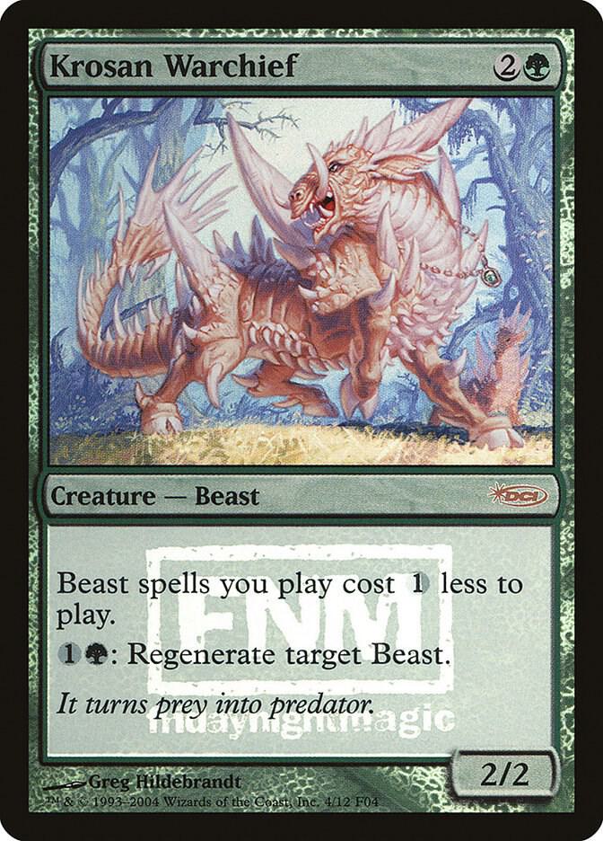 Krosan Warchief 4 card from FNM Promos