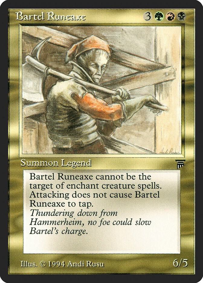 Bartel Runeaxe card from Legends