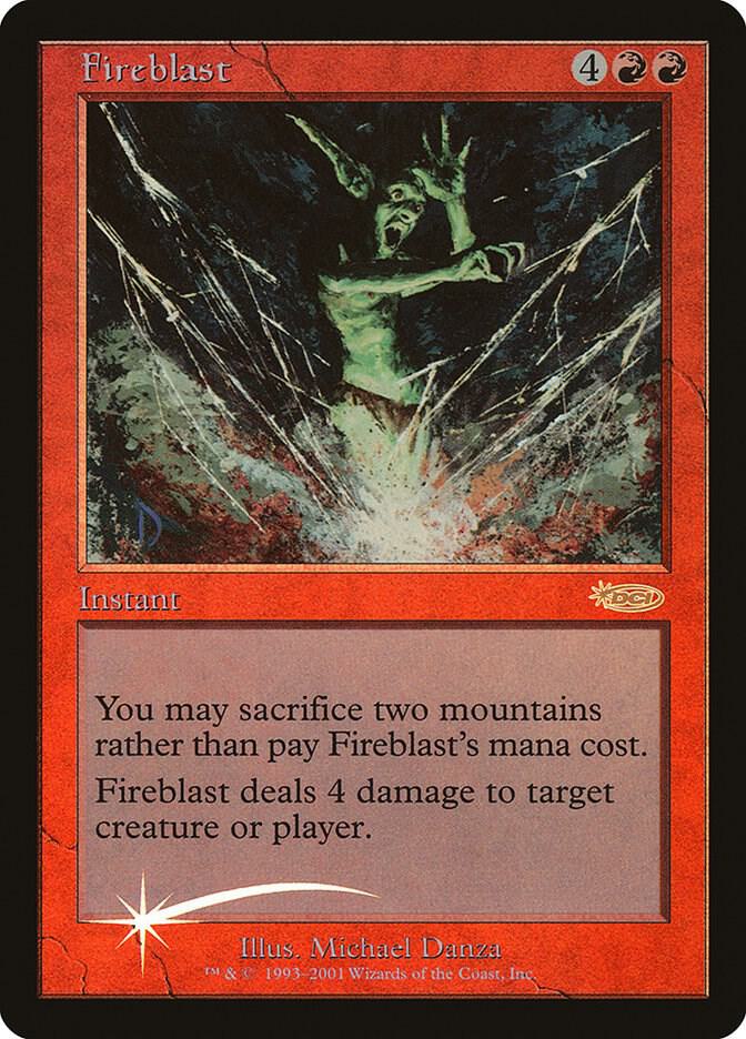 Fireblast card from FNM Promos