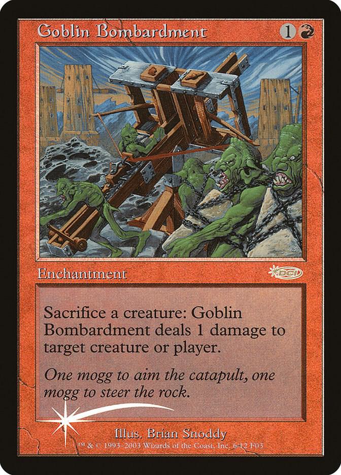 Goblin Bombardment 6 card from FNM Promos