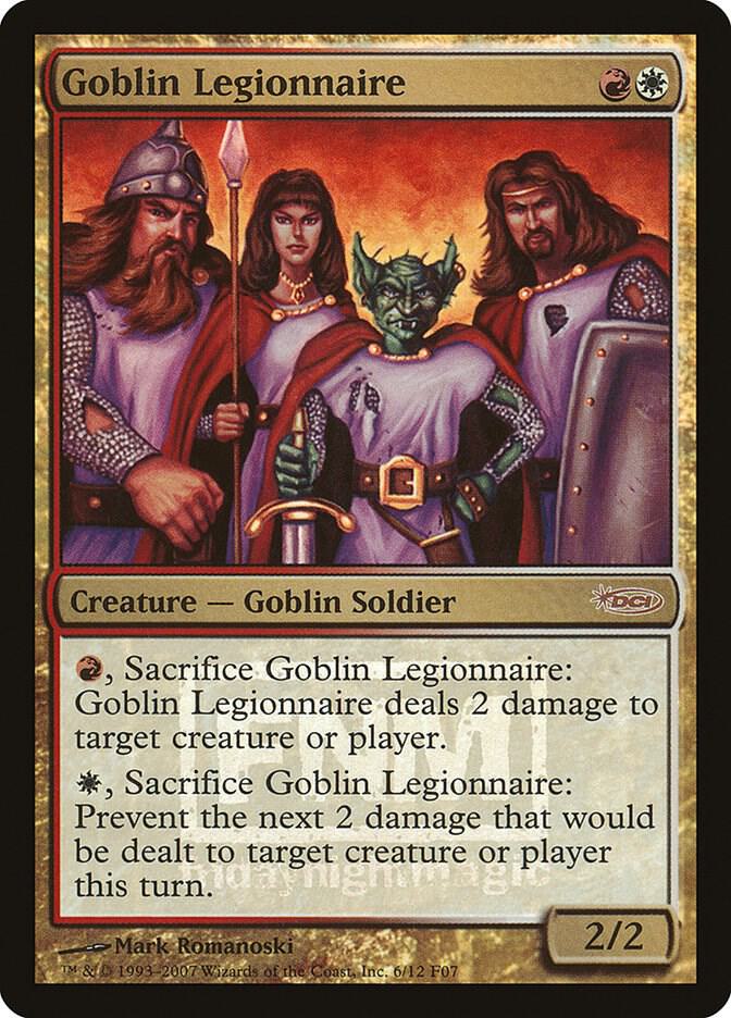 Goblin Legionnaire 6 card from FNM Promos