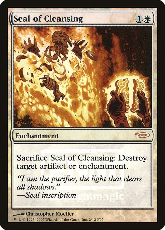 Seal of Cleansing 2 card from FNM Promos