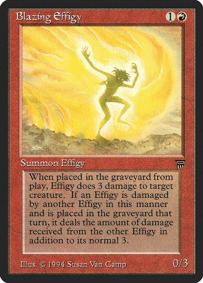 Blazing Effigy card from Legends