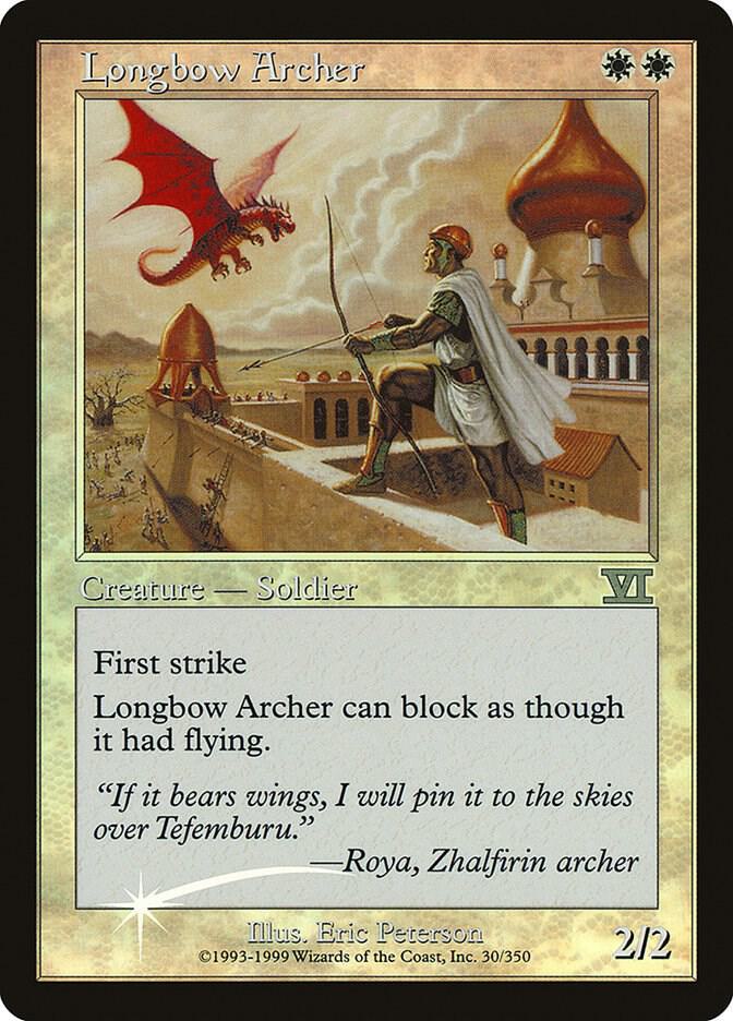 Longbow Archer 30 card from FNM Promos