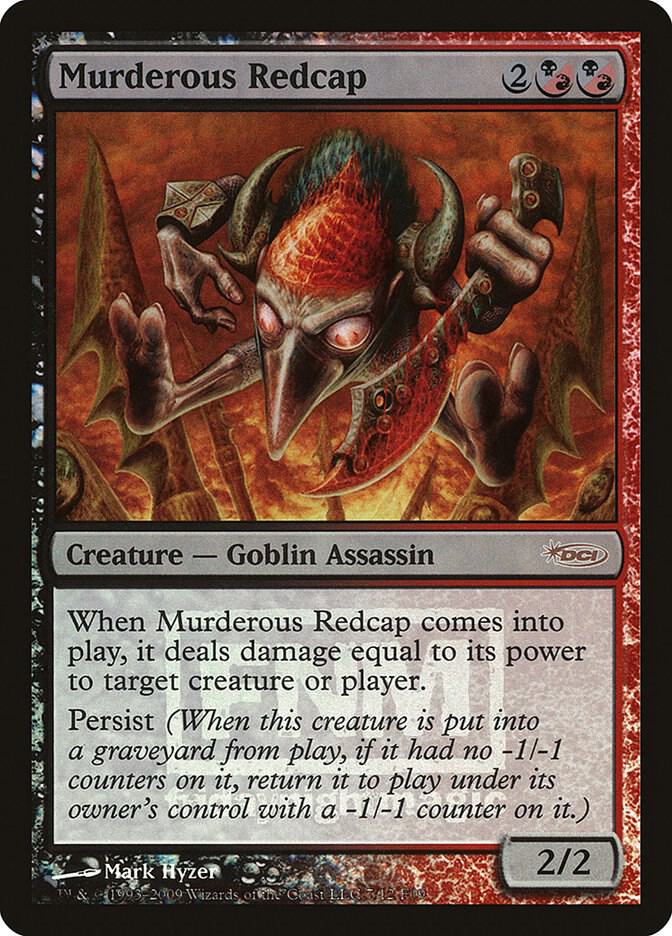 Murderous Redcap 7 card from FNM Promos