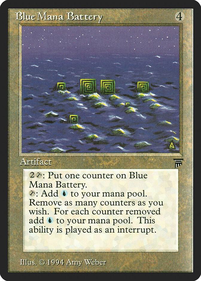 Blue Mana Battery card from Legends