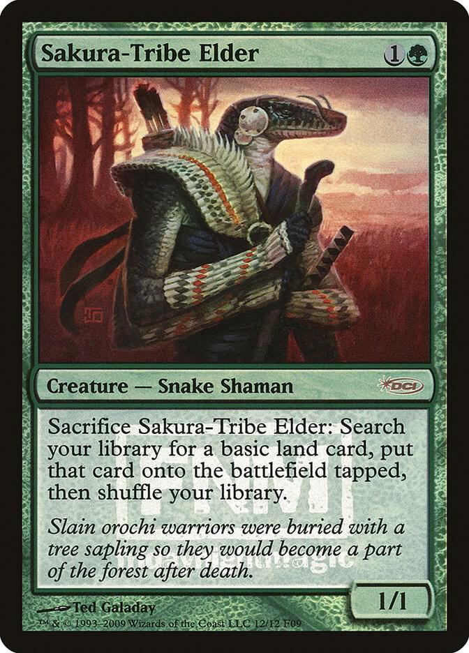 Sakura-Tribe Elder 12 card from FNM Promos