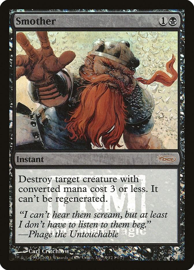 Smother 8 card from FNM Promos