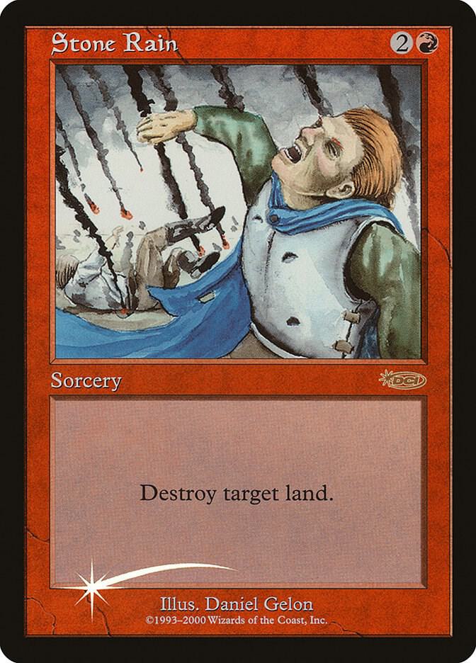 Stone Rain card from FNM Promos