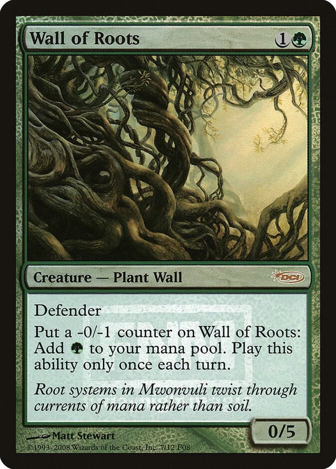 Wall of Roots 7 card from FNM Promos