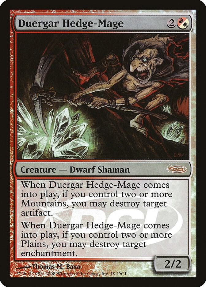 Duergar Hedge-Mage 19 card from WPN & Gateway Promos