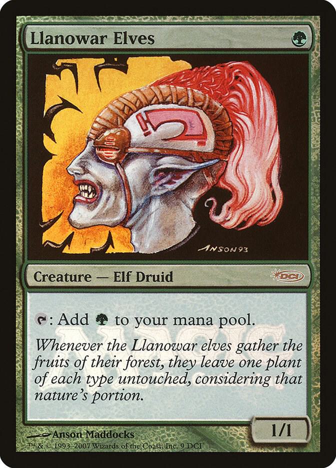 Llanowar Elves 9 card from WPN & Gateway Promos