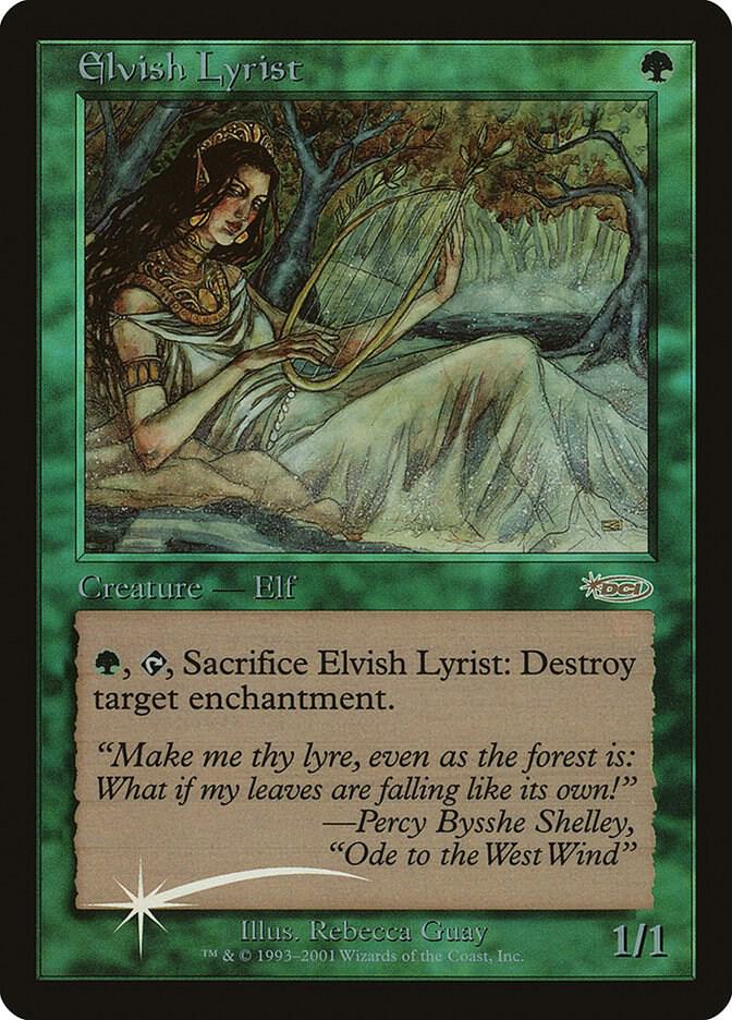 Elvish Lyrist card from Junior Series Promos