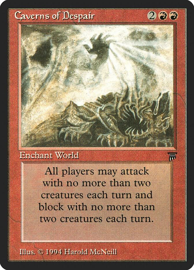 Caverns of Despair card from Legends