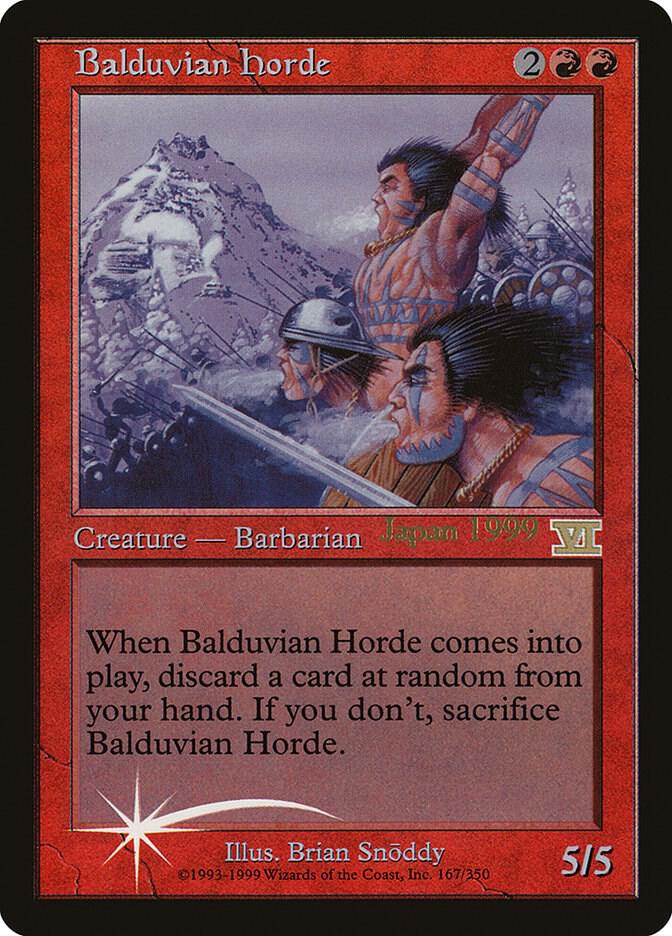 Balduvian Horde 167 card from Unique and Miscellaneous Promos