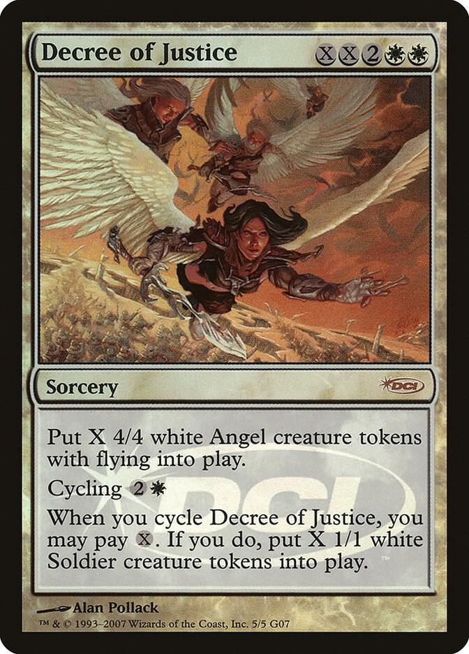 Decree of Justice 5 card from Judge Promos