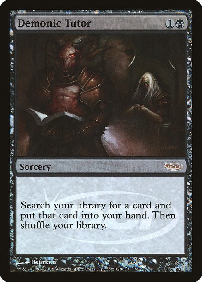 Demonic Tutor 3 card from Judge Promos