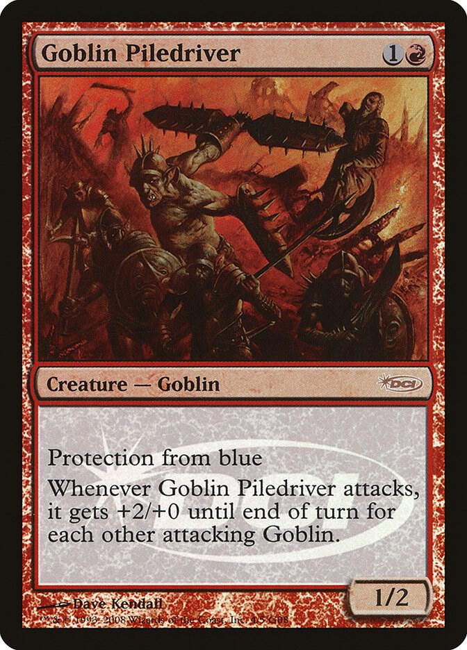 Goblin Piledriver 4 card from Judge Promos
