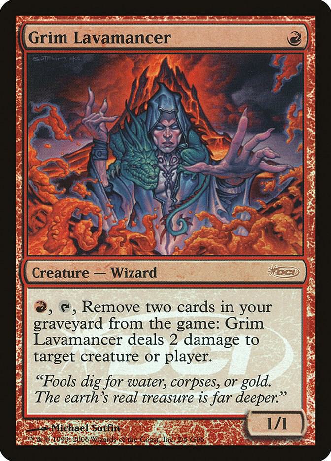 Grim Lavamancer 2 card from Judge Promos