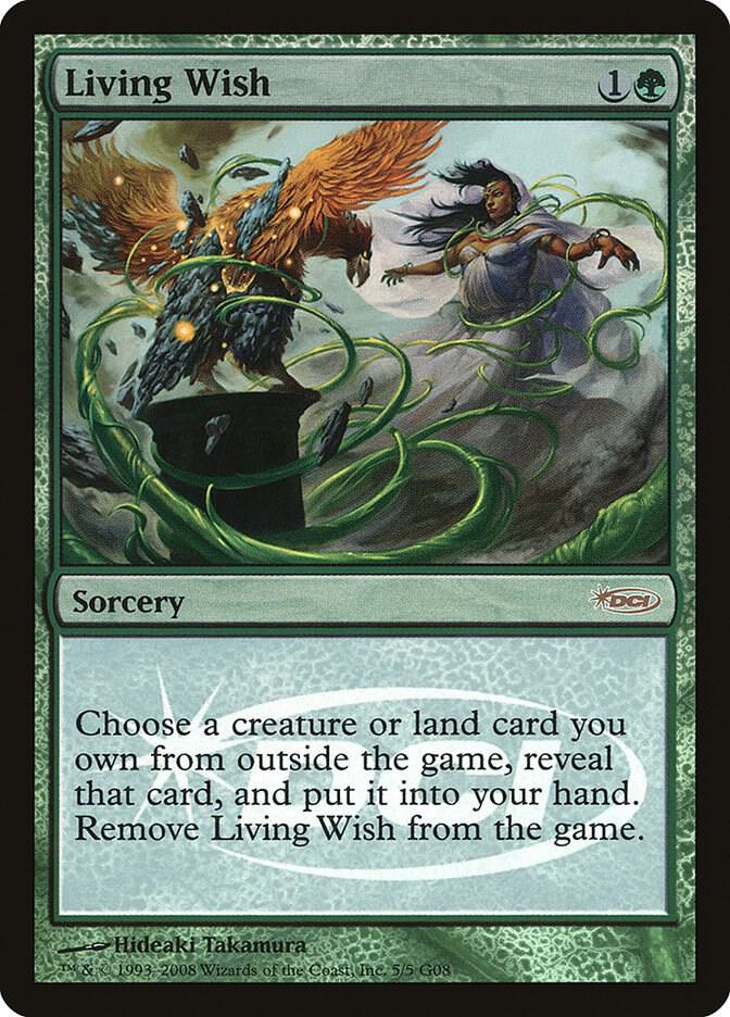 Living Wish 5 card from Judge Promos