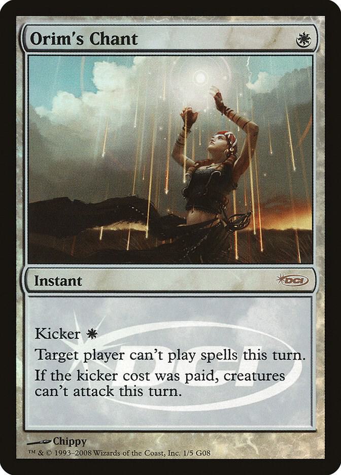 Orim's Chant 1 card from Judge Promos