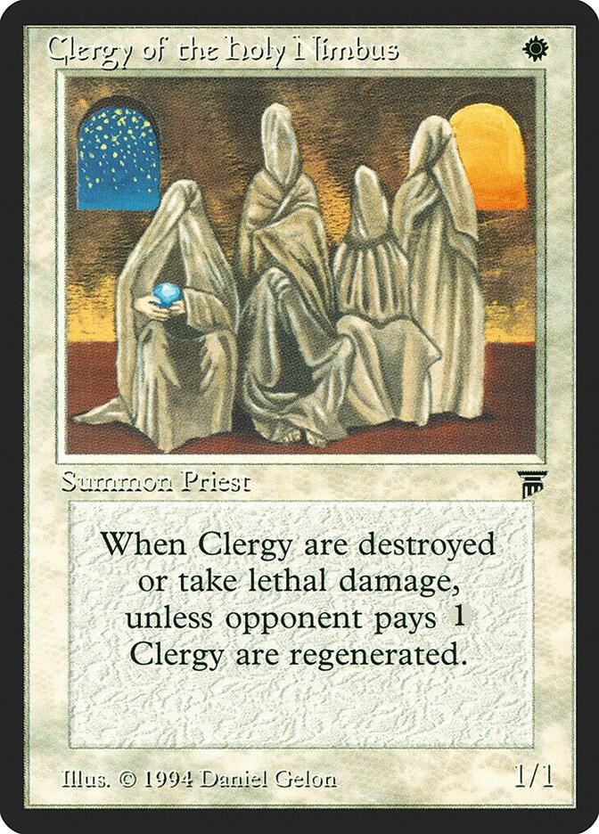 Clergy of the Holy Nimbus card from Legends