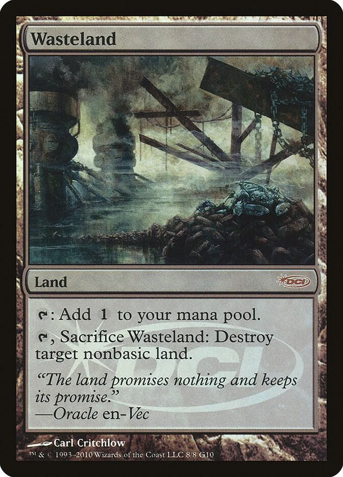 Wasteland 8 card from Judge Promos