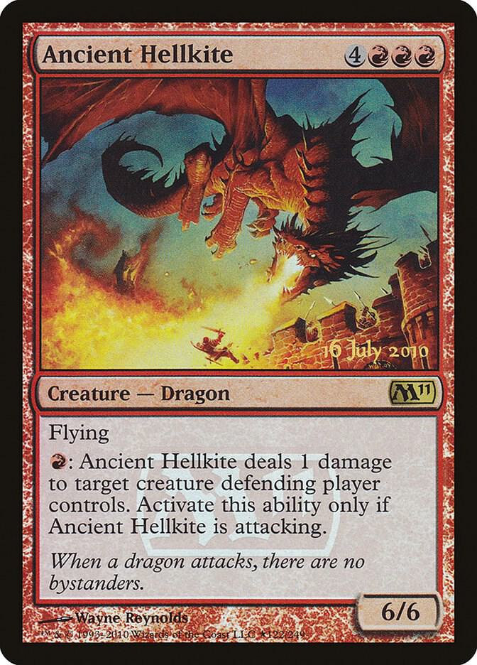 Ancient Hellkite 122 card from Launch Party & Release Event Promos