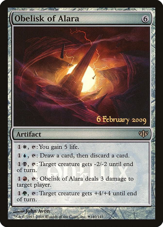 Obelisk of Alara 140 card from Launch Party & Release Event Promos